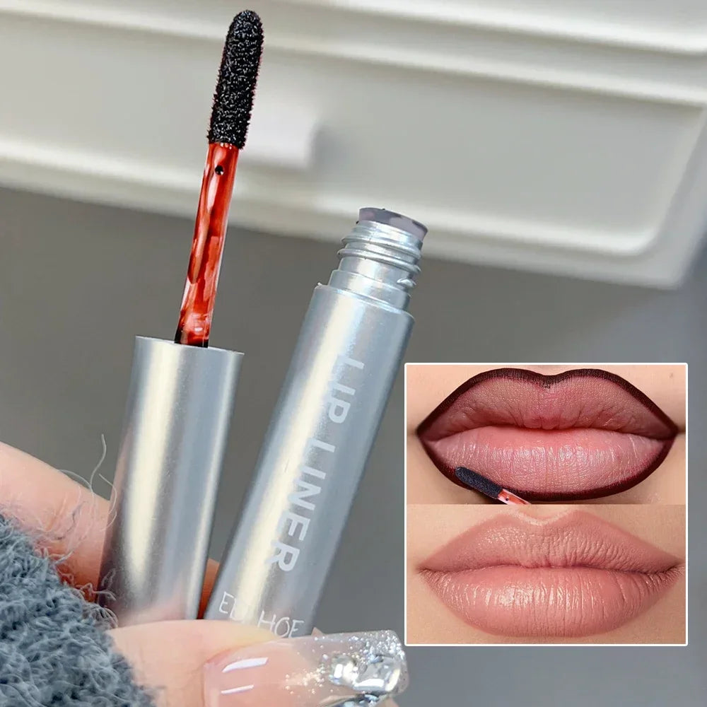 Waterproof Lip Liner Peel Off Tattoo Lipgloss Waterproof Long Lasting Matte Lip Tint Brown Contour Tear-off Lips Stain Cosmetics