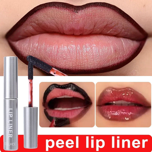 Waterproof Lip Liner Peel Off Tattoo Lipgloss Waterproof Long Lasting Matte Lip Tint Brown Contour Tear-off Lips Stain Cosmetics