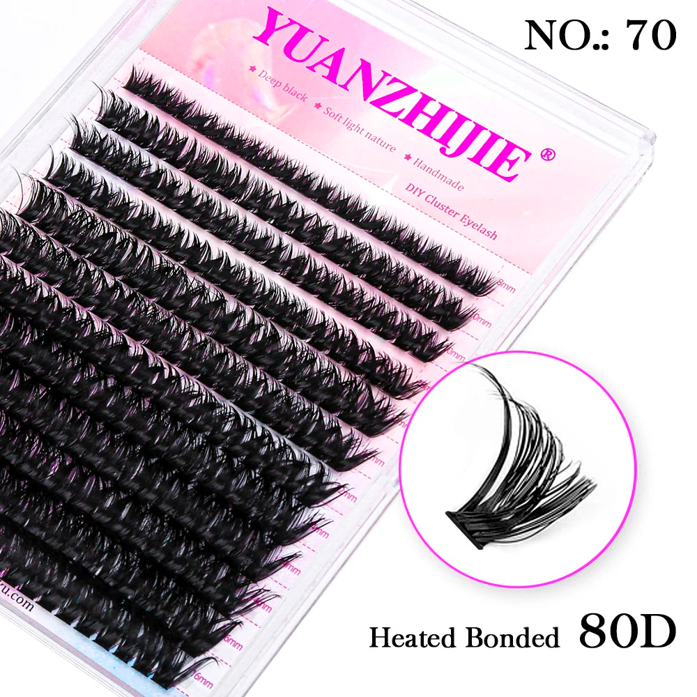 Mix Length 8-16mm DlY Eyelash Extension Waterproof Soft False Eyelashes Make Up Tools Segmented Lash Extensions Easy to Operate