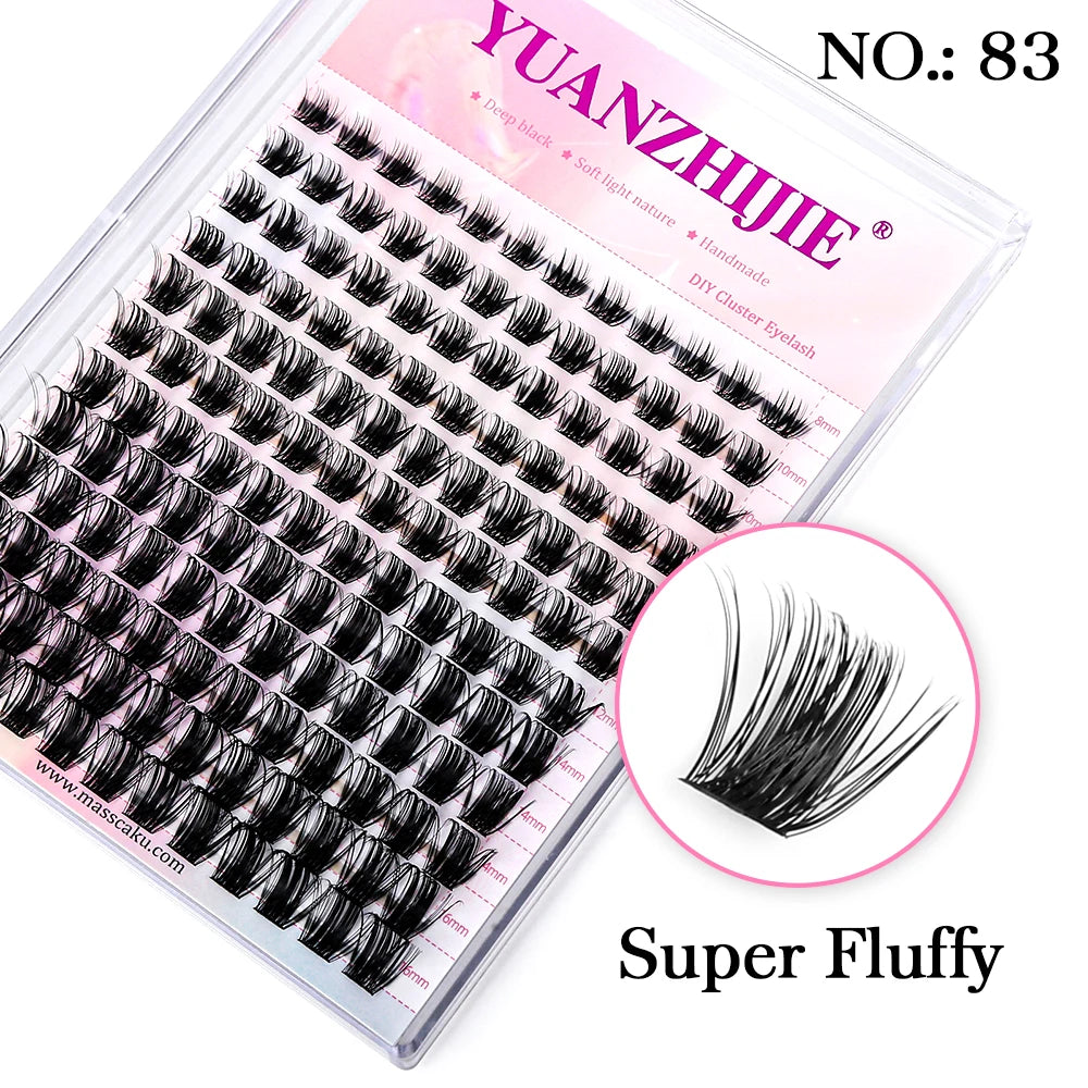 Mix Length 8-16mm DlY Eyelash Extension Waterproof Soft False Eyelashes Make Up Tools Segmented Lash Extensions Easy to Operate