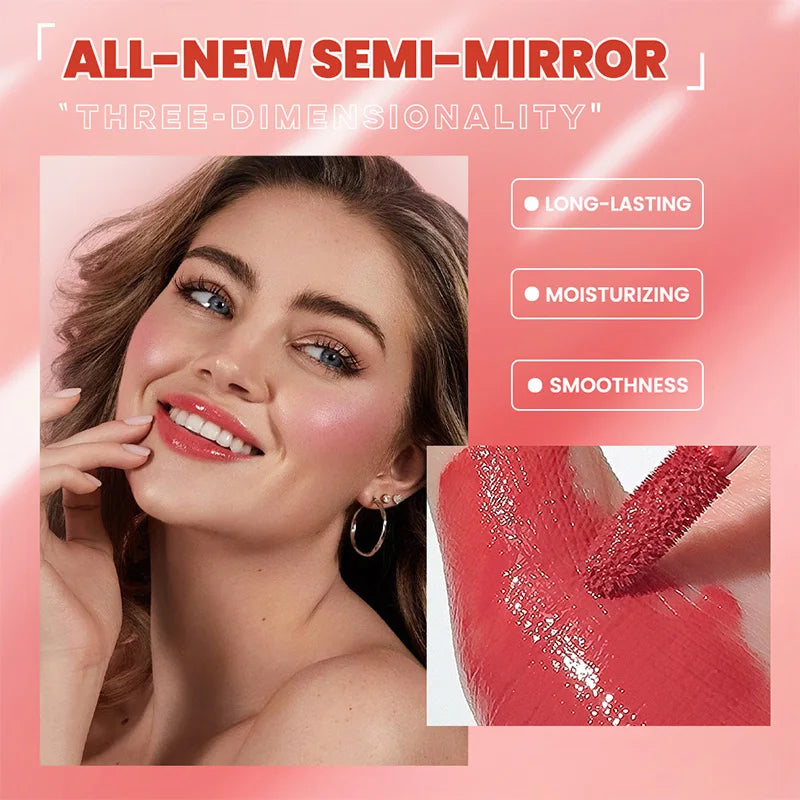 Waterproof Lip Gloss Mirror Lipgloss Glaze Moisturizing Water Glossy Lip Gloss Shine Liquid Lipstick Long Lasting Korean Makeup