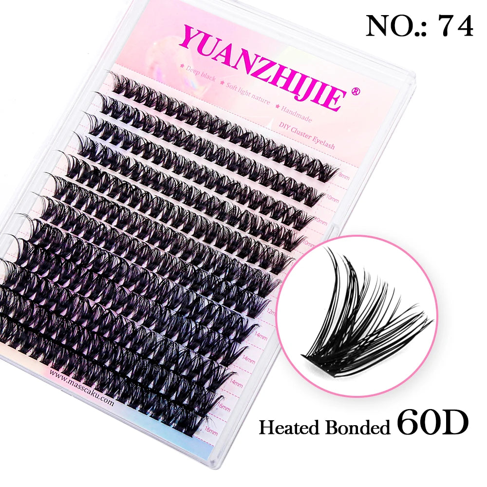 Mix Length 8-16mm DlY Eyelash Extension Waterproof Soft False Eyelashes Make Up Tools Segmented Lash Extensions Easy to Operate