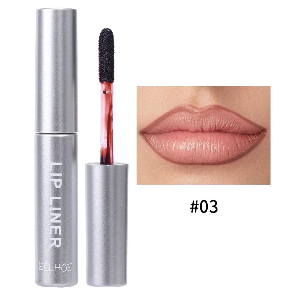 Waterproof Lip Liner Peel Off Tattoo Lipgloss Waterproof Long Lasting Matte Lip Tint Brown Contour Tear-off Lips Stain Cosmetics