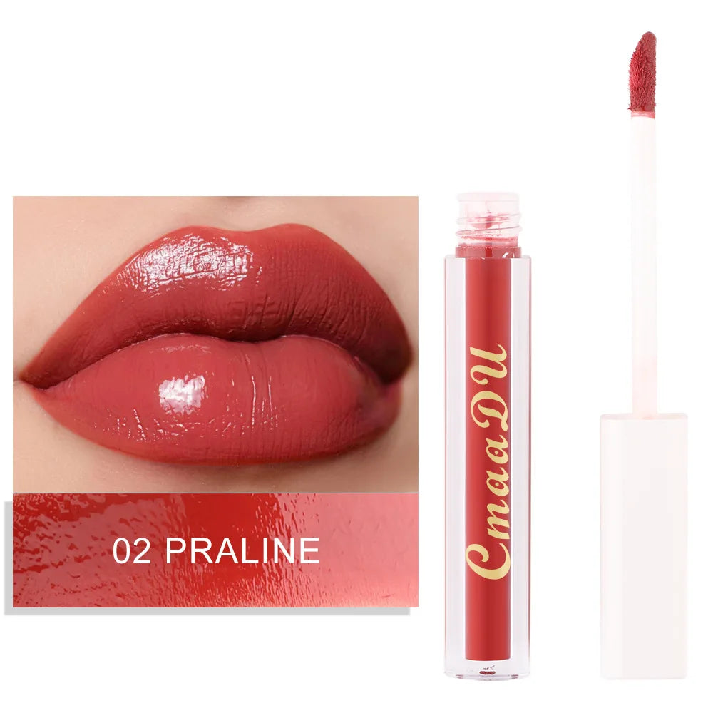 CmaaDu Hydrating Mirror Glossy Liquid Lipstick Lip Gloss  Moisturizing Lip Glaze  Non-Sticky Tint Glow Plumper Makeup Lipgloss