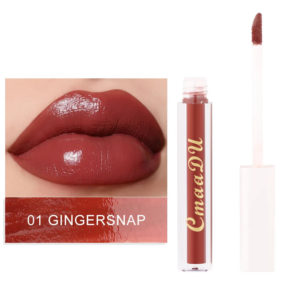 CmaaDu Hydrating Mirror Glossy Liquid Lipstick Lip Gloss  Moisturizing Lip Glaze  Non-Sticky Tint Glow Plumper Makeup Lipgloss