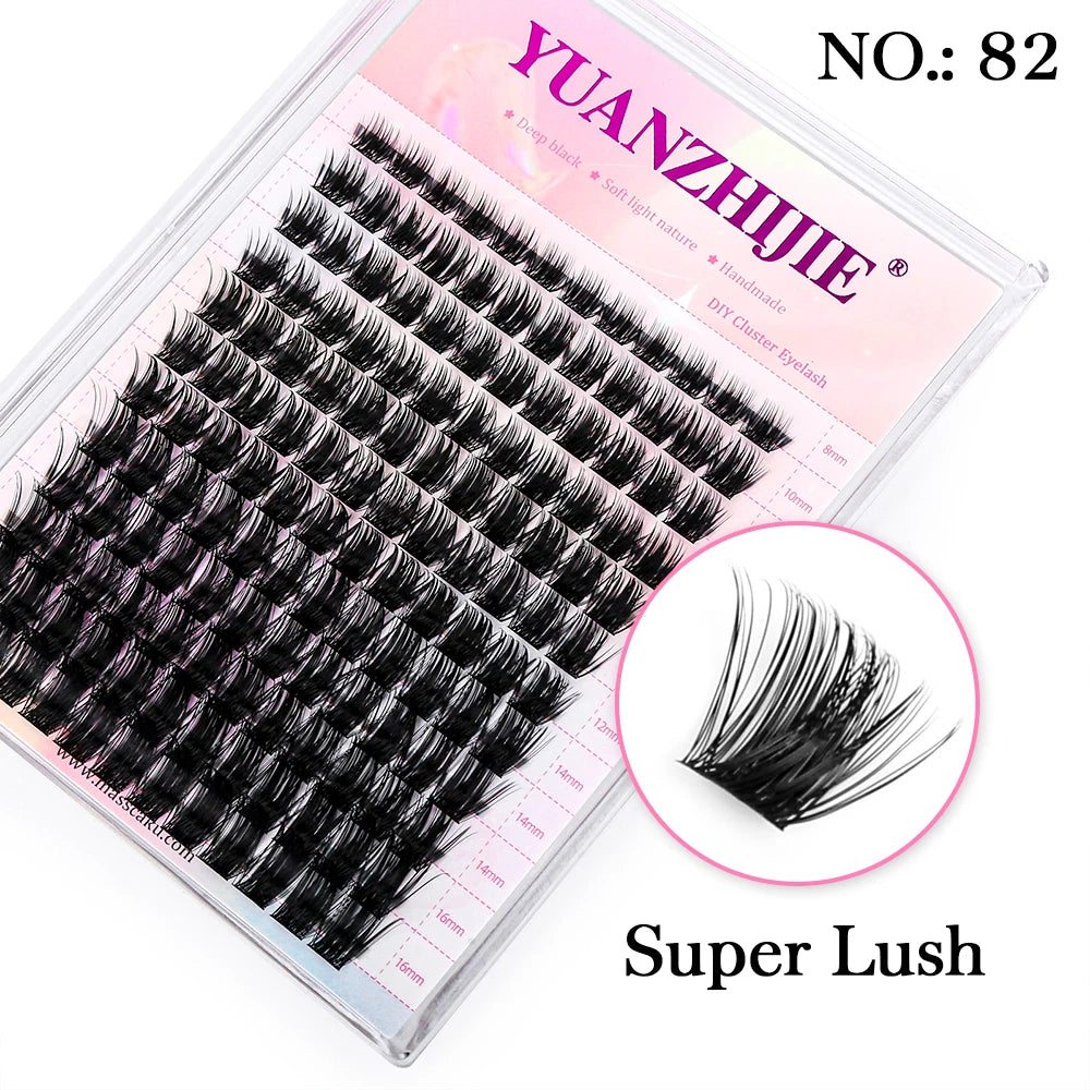 Mix Length 8-16mm DlY Eyelash Extension Waterproof Soft False Eyelashes Make Up Tools Segmented Lash Extensions Easy to Operate