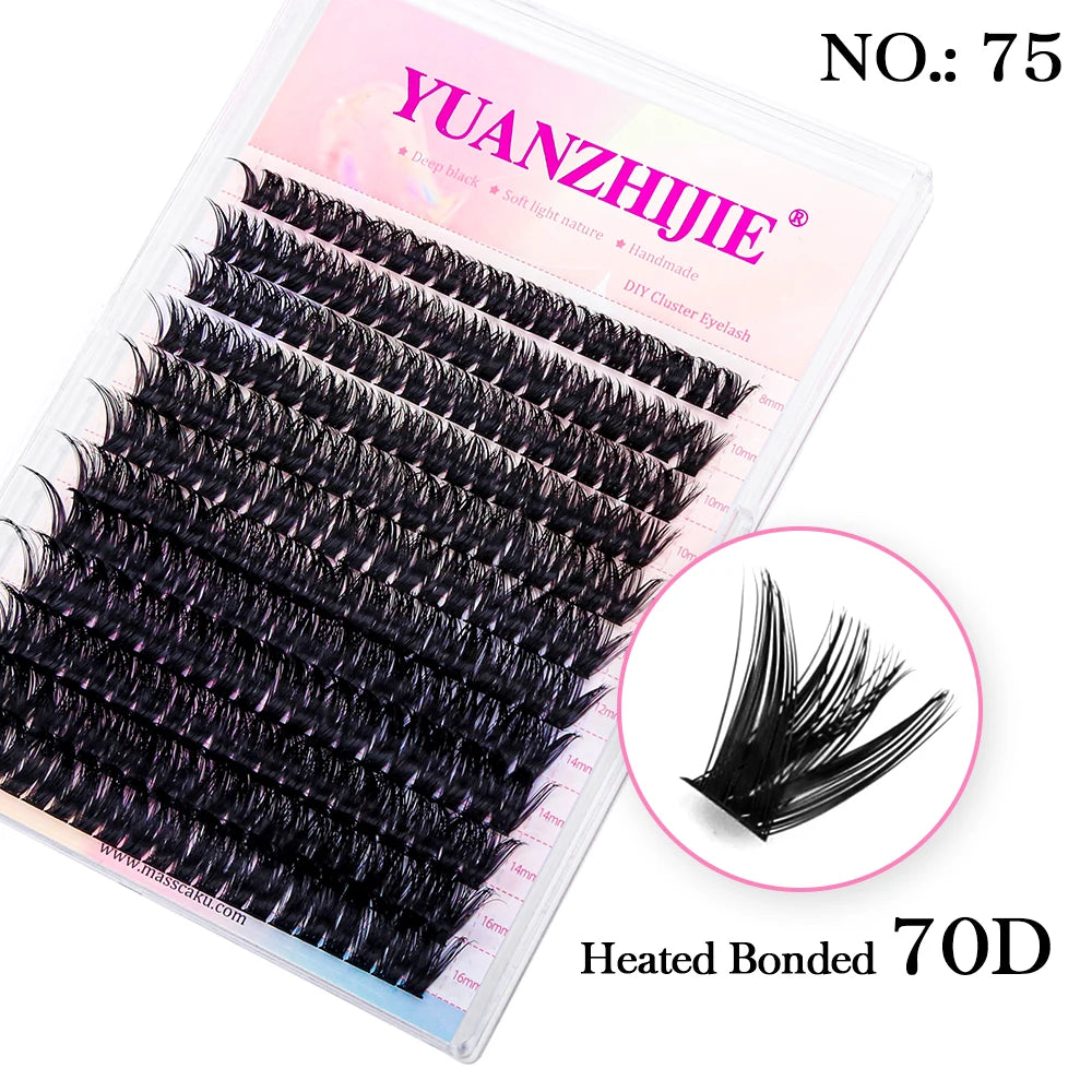 Mix Length 8-16mm DlY Eyelash Extension Waterproof Soft False Eyelashes Make Up Tools Segmented Lash Extensions Easy to Operate