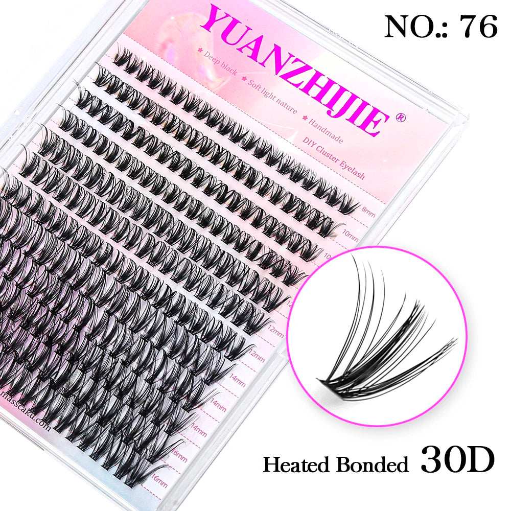 Mix Length 8-16mm DlY Eyelash Extension Waterproof Soft False Eyelashes Make Up Tools Segmented Lash Extensions Easy to Operate