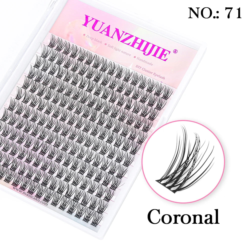 Mix Length 8-16mm DlY Eyelash Extension Waterproof Soft False Eyelashes Make Up Tools Segmented Lash Extensions Easy to Operate