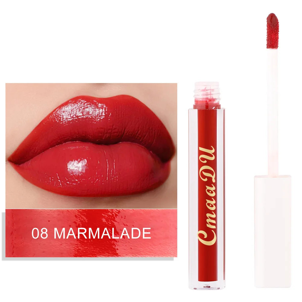 CmaaDu Hydrating Mirror Glossy Liquid Lipstick Lip Gloss  Moisturizing Lip Glaze  Non-Sticky Tint Glow Plumper Makeup Lipgloss