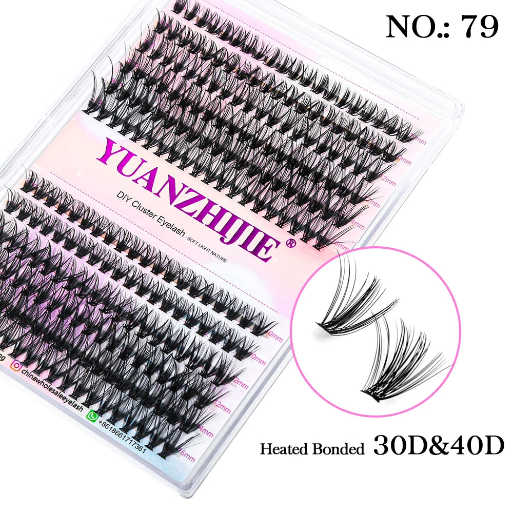 Mix Length 8-16mm DlY Eyelash Extension Waterproof Soft False Eyelashes Make Up Tools Segmented Lash Extensions Easy to Operate