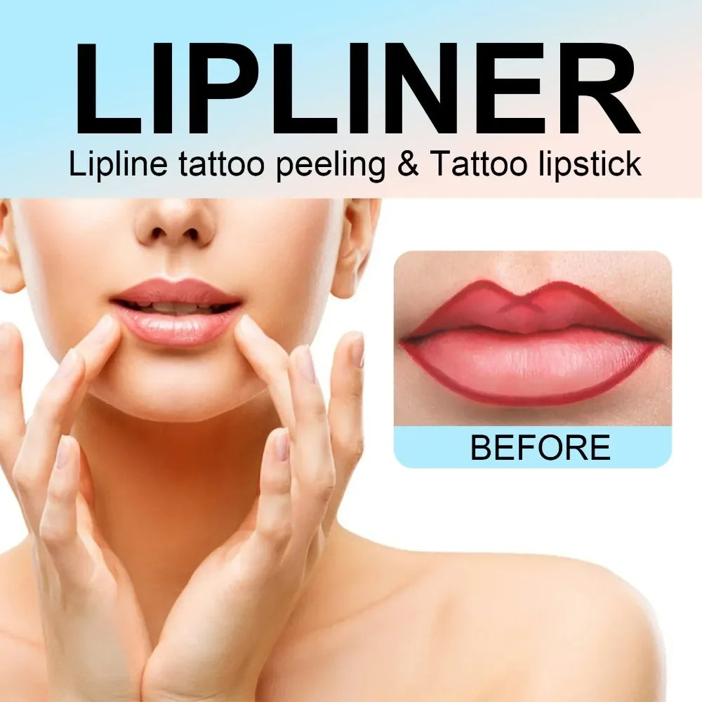 Waterproof Lip Liner Peel Off Tattoo Lipgloss Waterproof Long Lasting Matte Lip Tint Brown Contour Tear-off Lips Stain Cosmetics