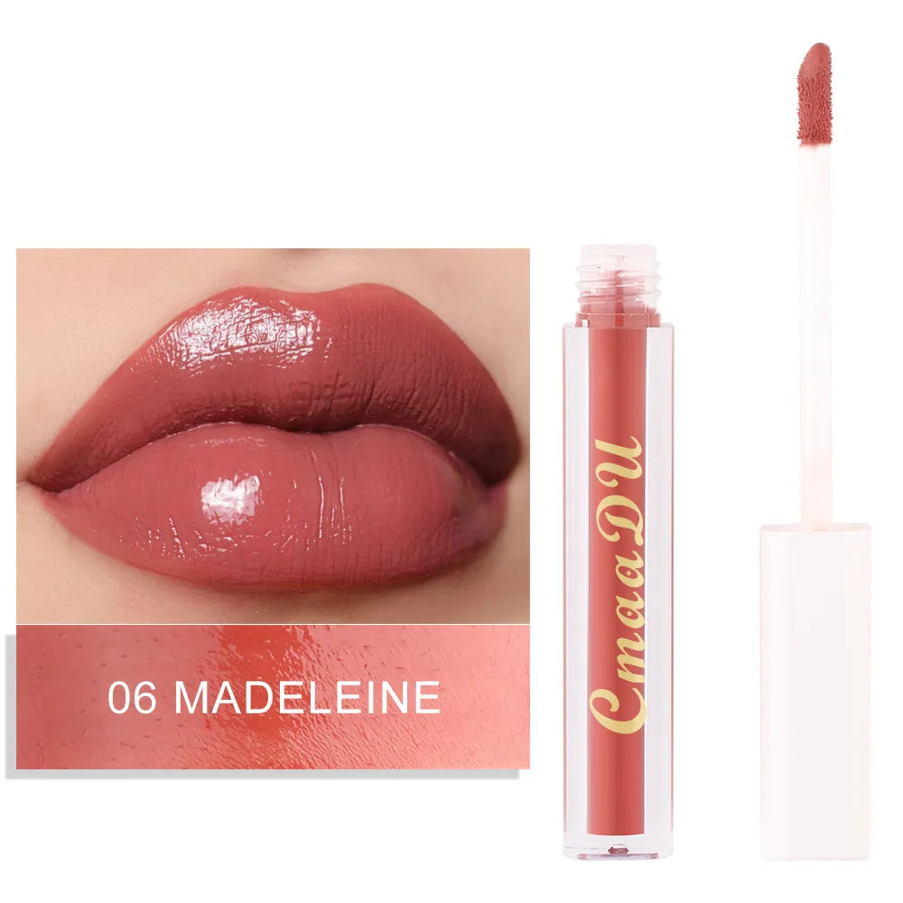 CmaaDu Hydrating Mirror Glossy Liquid Lipstick Lip Gloss  Moisturizing Lip Glaze  Non-Sticky Tint Glow Plumper Makeup Lipgloss