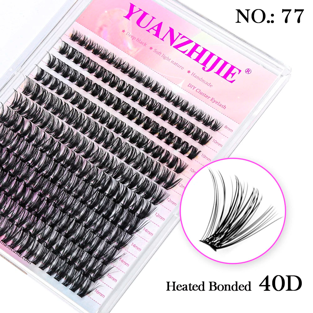 Mix Length 8-16mm DlY Eyelash Extension Waterproof Soft False Eyelashes Make Up Tools Segmented Lash Extensions Easy to Operate