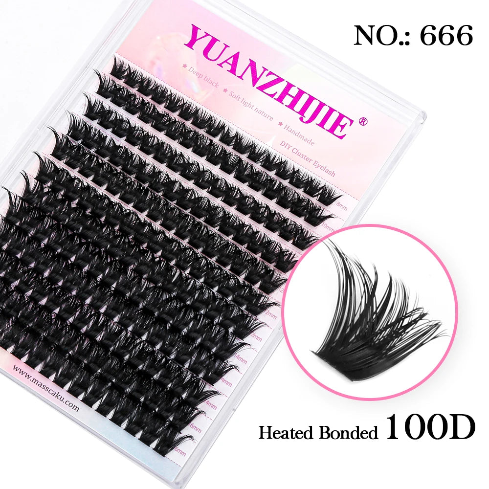 Mix Length 8-16mm DlY Eyelash Extension Waterproof Soft False Eyelashes Make Up Tools Segmented Lash Extensions Easy to Operate